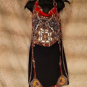 Cache Halter Dress- Medium